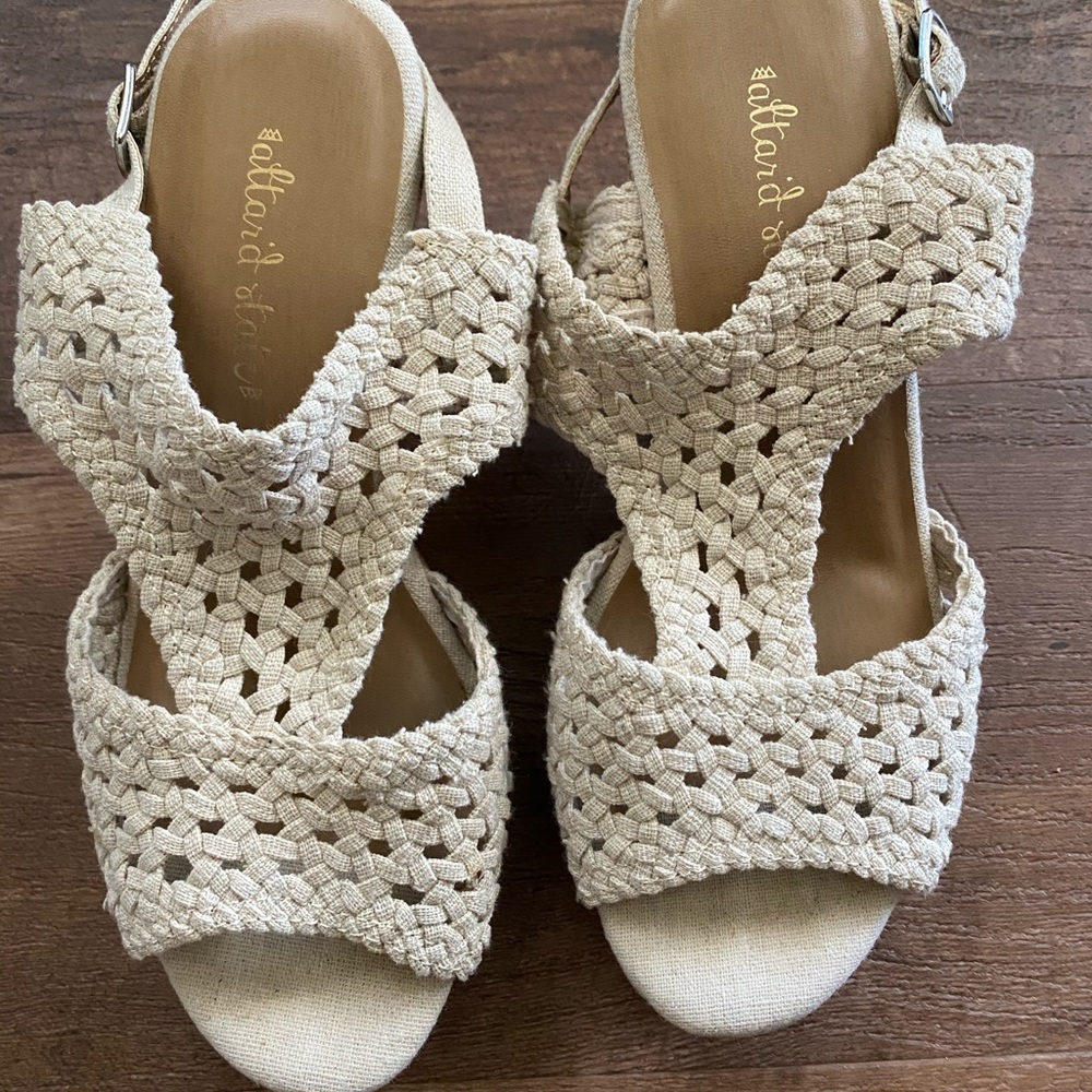 Alter’d State Cream Cork Platform Wedge